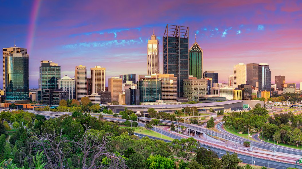 Perth al atardecer