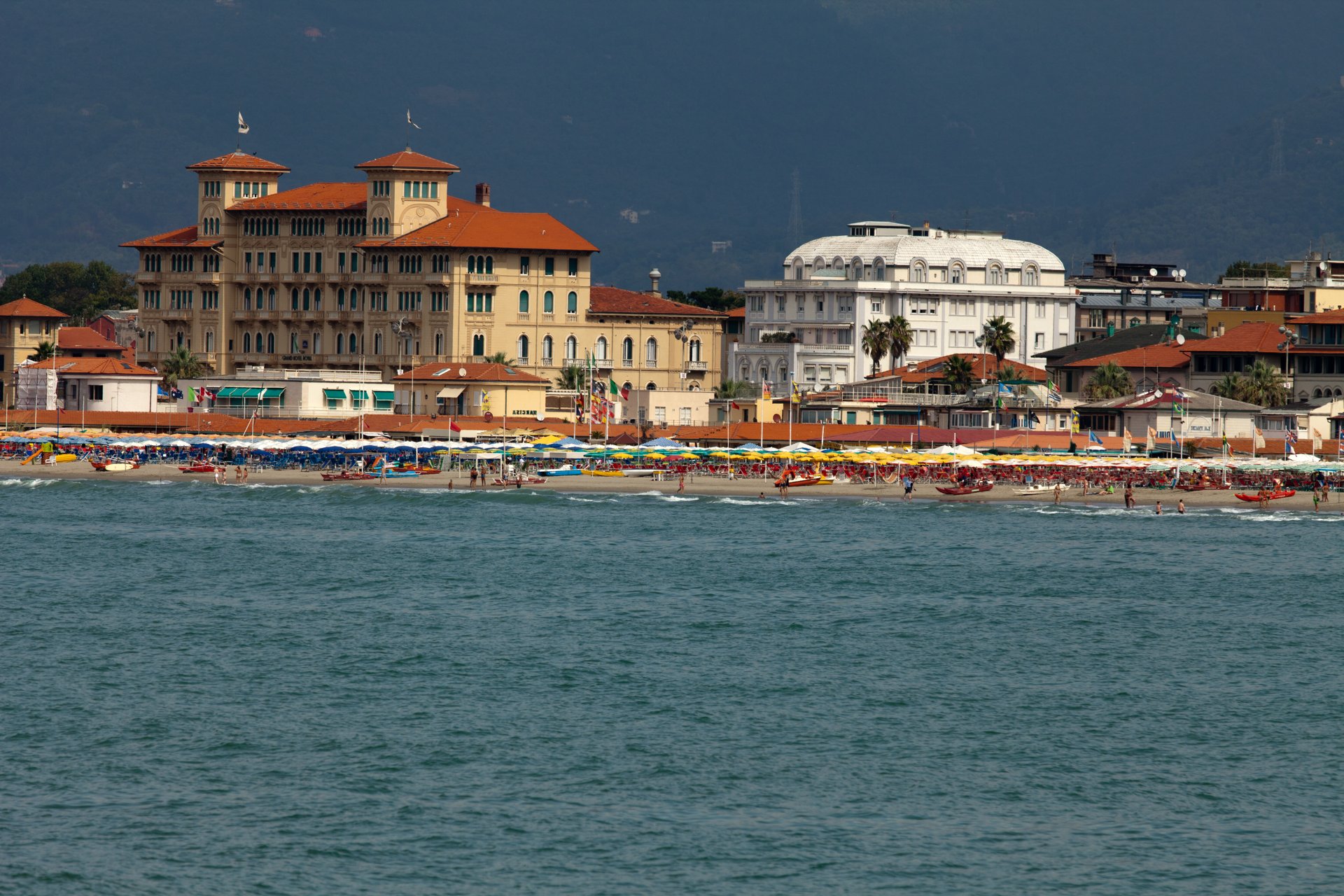 Viareggio desde el mar
